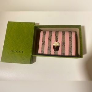 Gucci Pink Ice Cream Card Case Wallet